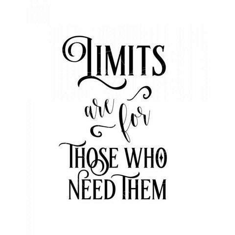 Limits Are For Black Modern Wood Framed Art Print with Double Matting by Moss, Tara