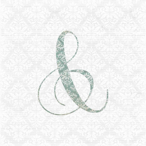 Ampersand Black Ornate Wood Framed Art Print with Double Matting by Moss, Tara