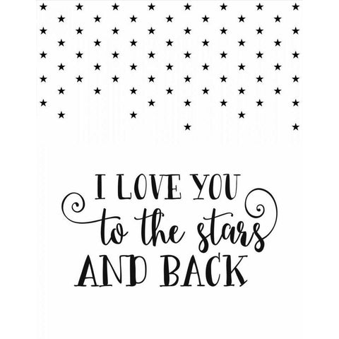 Love You to the Stars Gold Ornate Wood Framed Art Print with Double Matting by Moss, Tara