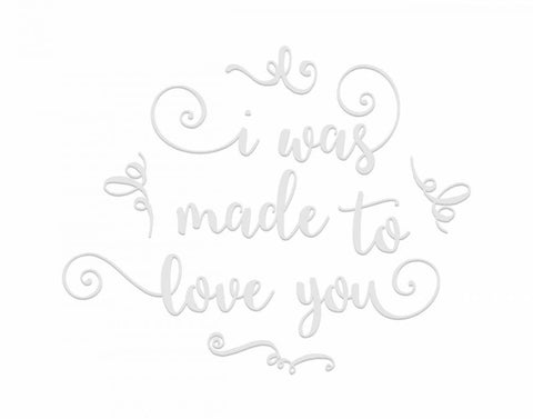 I Was Made to Love You Black Ornate Wood Framed Art Print with Double Matting by Moss, Tara