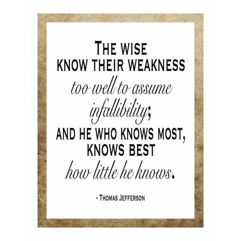 He Who Knows Most Gold Ornate Wood Framed Art Print with Double Matting by Moss, Tara