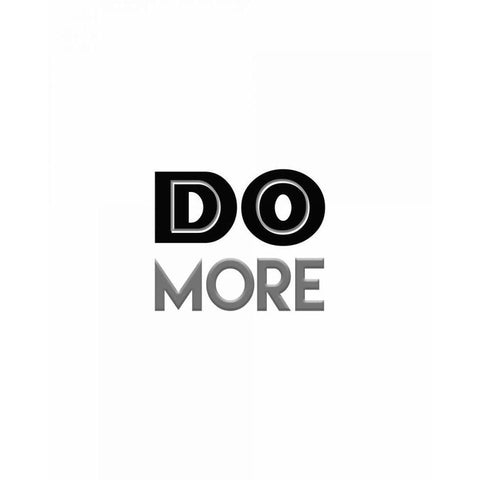 Do More White Modern Wood Framed Art Print by Moss, Tara