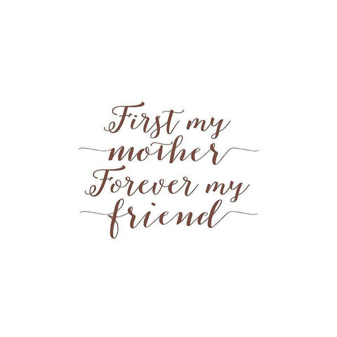 Forever My Friend Black Modern Wood Framed Art Print by Moss, Tara