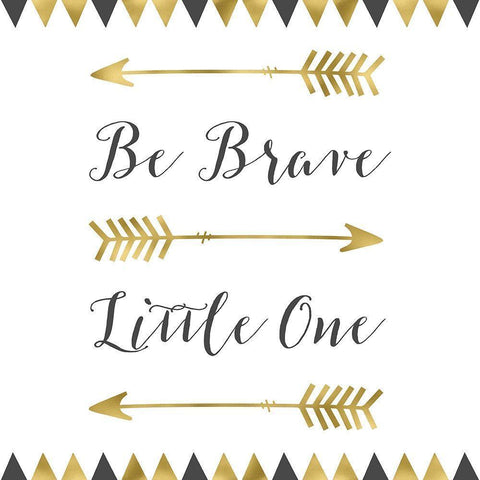 Be Brave Square Black Modern Wood Framed Art Print by Moss, Tara