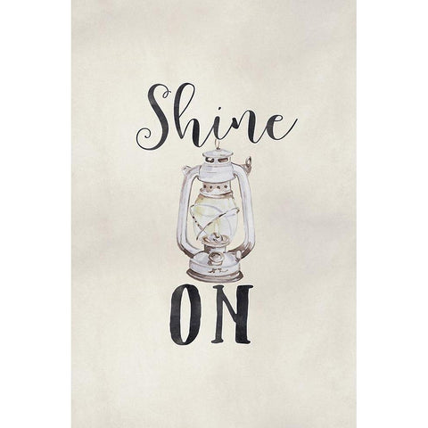 Shine On Black Modern Wood Framed Art Print with Double Matting by Moss, Tara