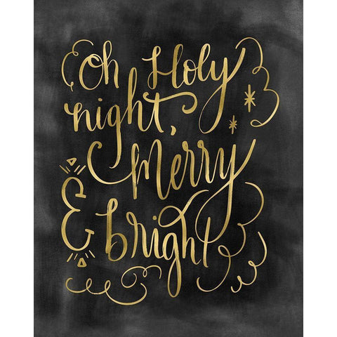 Holy Night White Modern Wood Framed Art Print by Moss, Tara