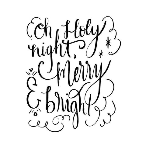 Holy Night II White Modern Wood Framed Art Print by Moss, Tara