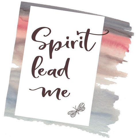 Spirit Lead Me Black Ornate Wood Framed Art Print with Double Matting by Moss, Tara