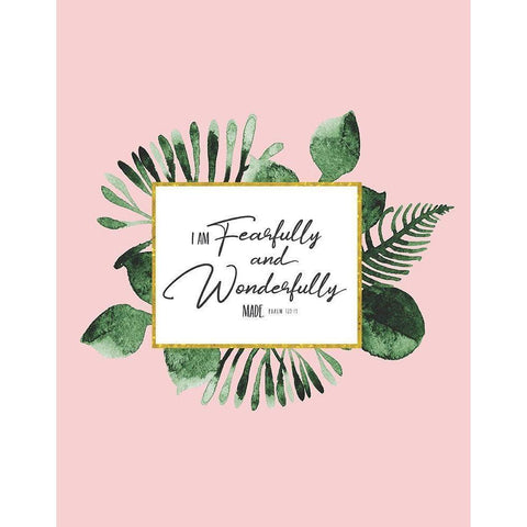 Fearfully and Wonderfully Made Gold Ornate Wood Framed Art Print with Double Matting by Shanti, Shima