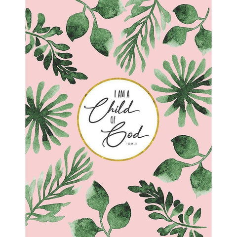 I Am a Child of God Gold Ornate Wood Framed Art Print with Double Matting by Shanti, Shima