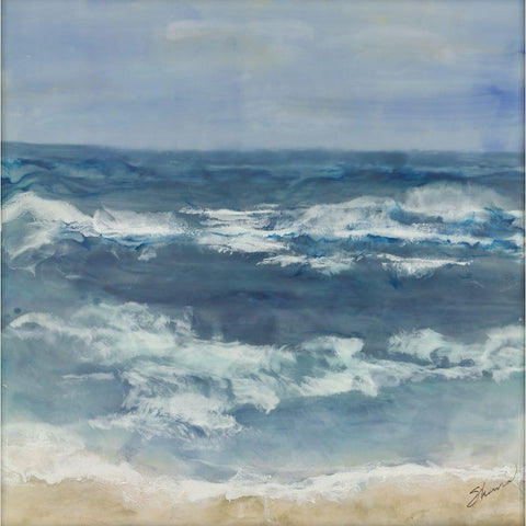 Natures Cadence - Spirits Tempo Black Modern Wood Framed Art Print with Double Matting by Shanti, Shima