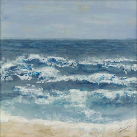 The Promise of Peace Black Ornate Wood Framed Art Print with Double Matting by Shanti, Shima