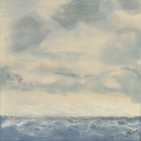 Above the Firmament Black Ornate Wood Framed Art Print with Double Matting by Shanti, Shima