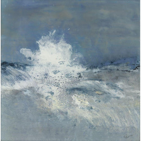 Arise White Modern Wood Framed Art Print by Shanti, Shima