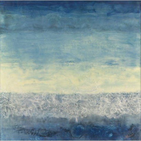 Between Worlds White Modern Wood Framed Art Print by Shanti, Shima