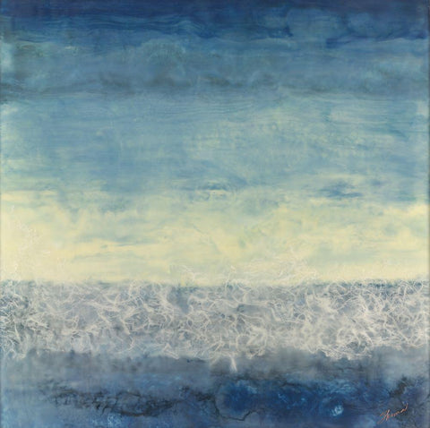 Between Worlds Black Ornate Wood Framed Art Print with Double Matting by Shanti, Shima