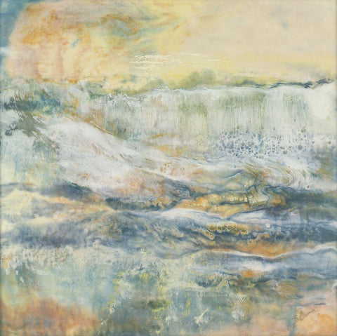 Sun-Soaked White Modern Wood Framed Art Print with Double Matting by Shanti, Shima