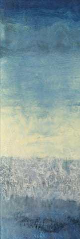 Between Worlds I White Modern Wood Framed Art Print with Double Matting by Shanti, Shima