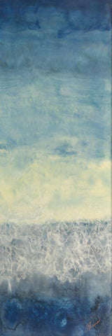 Between Worlds II White Modern Wood Framed Art Print with Double Matting by Shanti, Shima