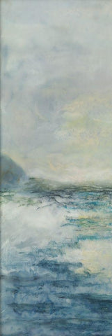 Estuarine I Black Ornate Wood Framed Art Print with Double Matting by Shanti, Shima