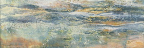 Sun-Soaked II White Modern Wood Framed Art Print with Double Matting by Shanti, Shima