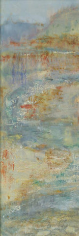 Send Rain I White Modern Wood Framed Art Print with Double Matting by Shanti, Shima