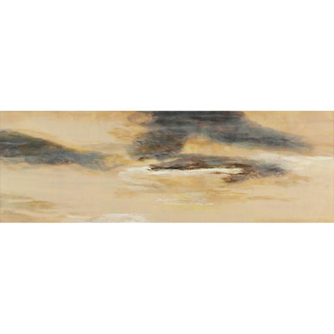 Color of Silence I White Modern Wood Framed Art Print by Shanti, Shima