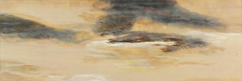 Color of Silence I Black Ornate Wood Framed Art Print with Double Matting by Shanti, Shima