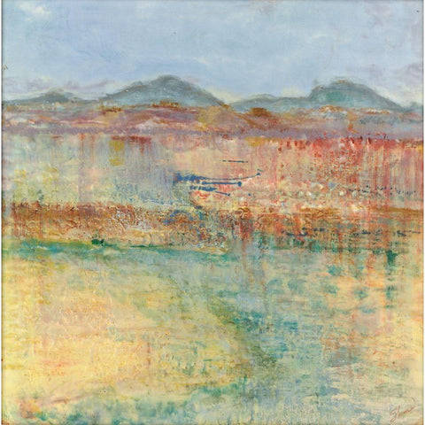 Send Rain to Wash the Face of the Earth White Modern Wood Framed Art Print by Shanti, Shima