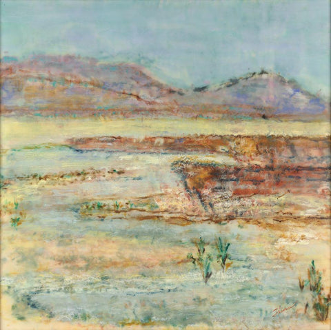 Solo Journey Black Ornate Wood Framed Art Print with Double Matting by Shanti, Shima