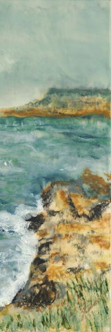 So Close Away From You II White Modern Wood Framed Art Print with Double Matting by Shanti, Shima