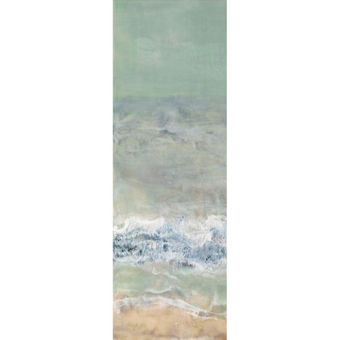 Coming Ashore I Black Modern Wood Framed Art Print with Double Matting by Shanti, Shima