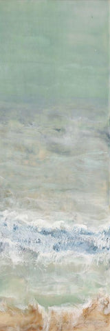 Coming Ashore II White Modern Wood Framed Art Print with Double Matting by Shanti, Shima