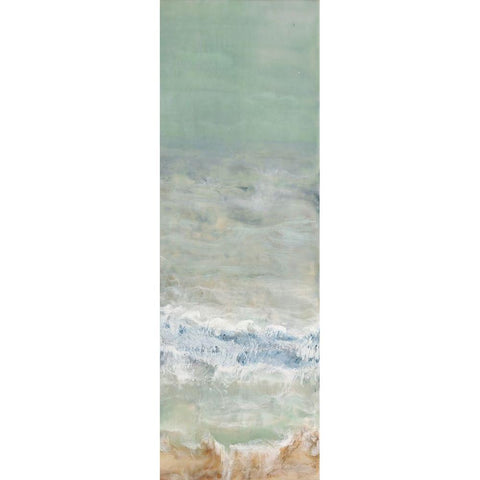Coming Ashore II White Modern Wood Framed Art Print by Shanti, Shima