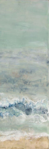 Coming Ashore IV White Modern Wood Framed Art Print with Double Matting by Shanti, Shima