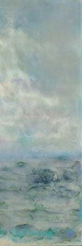 Paradise Found II White Modern Wood Framed Art Print with Double Matting by Shanti, Shima