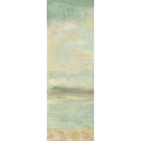 Serenity I Black Modern Wood Framed Art Print by Shanti, Shima