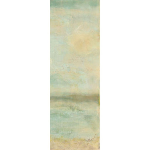 Serenity II Black Modern Wood Framed Art Print by Shanti, Shima