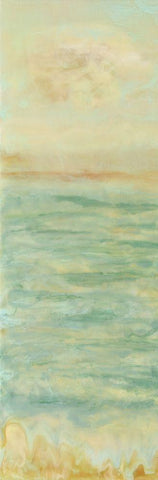 East Dawns Light I White Modern Wood Framed Art Print with Double Matting by Shanti, Shima