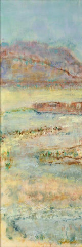 Solo Journey I White Modern Wood Framed Art Print with Double Matting by Shanti, Shima