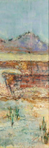 Solo Journey II Black Ornate Wood Framed Art Print with Double Matting by Shanti, Shima