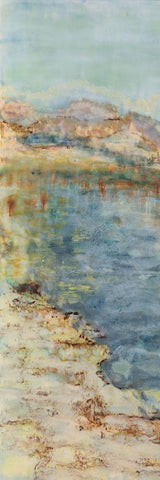 Thirsting I White Modern Wood Framed Art Print with Double Matting by Shanti, Shima