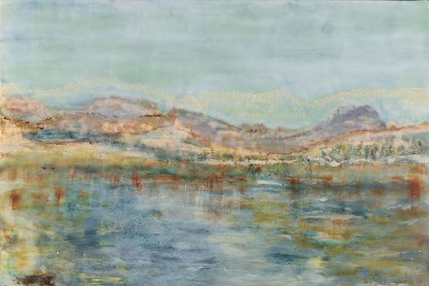 Thirsting III Black Ornate Wood Framed Art Print with Double Matting by Shanti, Shima