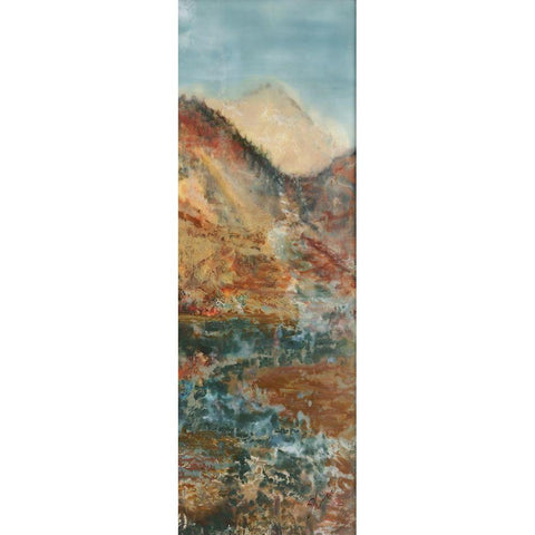 Wending Way II White Modern Wood Framed Art Print by Shanti, Shima