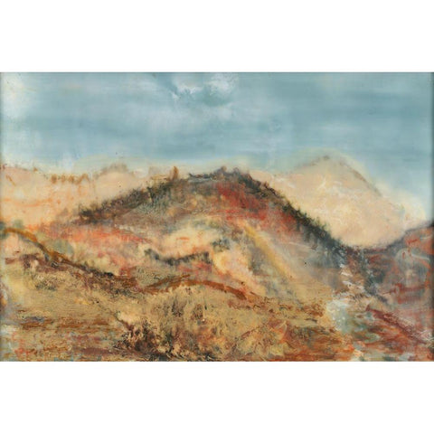 Wending Way III Gold Ornate Wood Framed Art Print with Double Matting by Shanti, Shima