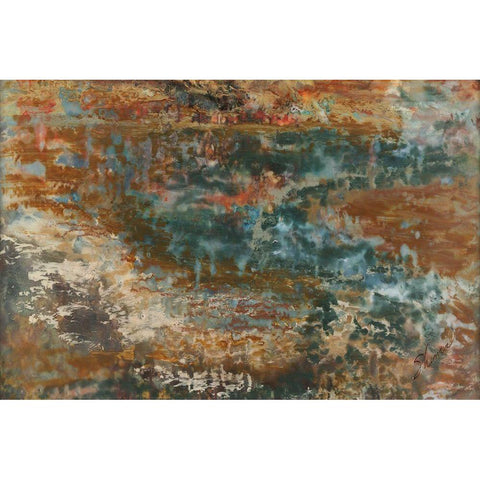 Wending Way IV Black Modern Wood Framed Art Print by Shanti, Shima