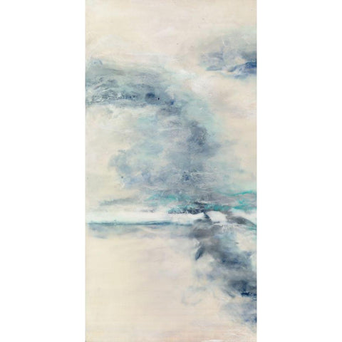 Divergence I Black Modern Wood Framed Art Print with Double Matting by Shanti, Shima