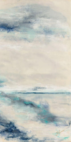 Divergence II Black Ornate Wood Framed Art Print with Double Matting by Shanti, Shima