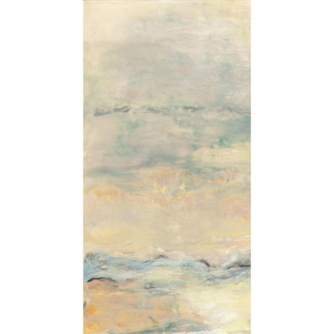 Quietude I Black Modern Wood Framed Art Print with Double Matting by Shanti, Shima