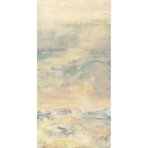 Quietude II Black Modern Wood Framed Art Print by Shanti, Shima